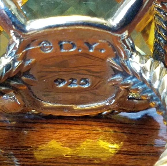 SOLD@! David Yurman 20mm Lemon Citrine and Diam - Picture 11 of 12